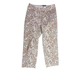 Signe Paris straight crop leg‎ pants in women's size 8 Made in France